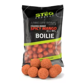 Stég Long Life Bojli 20mm Začinjeni Mango Bojli 800gr