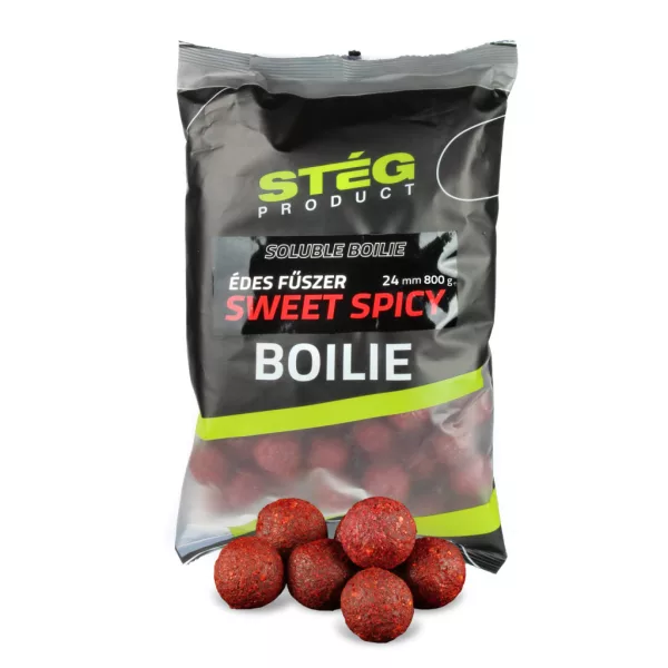 Stég Soluble Boilie Sweet Spicy 24mm Etetőbojli 800gr