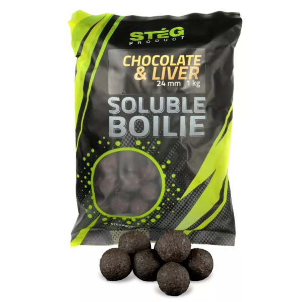 Stég Product Topne Boilie 24mm Čokolada-Jetra 1kg