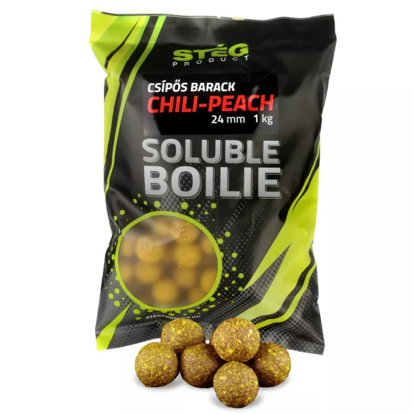 Stég Product Topne Boilie 24mm Čili-Breskev 1kg