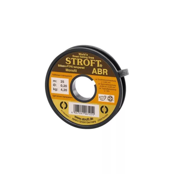 Stroft ABR Világos Barna Áttetsző 0,20mm 25m Monofil Előkezsinór