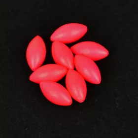   Sunset - KROGLICE PLAVAJOČE OVALNE FLUORESCENČNO RDEČE 5x10mm X20 - Omejevalec