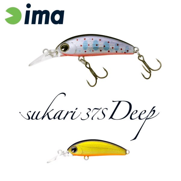 Ima Sukari 37S Deep 3,7cm 3gr 002 Gold Black Wobbler