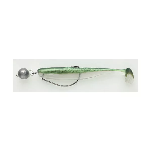 Swimy Cheburashka Pompei Shad Rig Gumihal K012 100mm - 7gr - Pripravljena montaža - Cheburashka svinec - Predhodno montiran