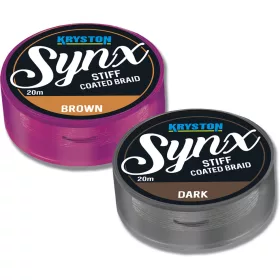   Kriston Synx Stiff Coated 30Lbs 20m 0.53mm Pletena predvrvica-Rjava