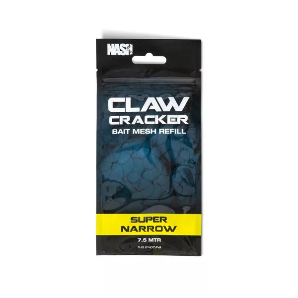 Nash Claw Cracker Bait Mesh Zelo Ozka 18mm Mreža za zaščito vabe Polnilo 7,5m
