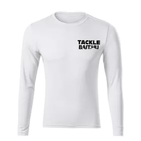 Ribiška Vaba Z logotipom Majica z dolgimi rokavi Bela 3XL