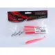Top Mix Shiner Shad Pink Pearl 10,0cm Plastična Vaba 6kos