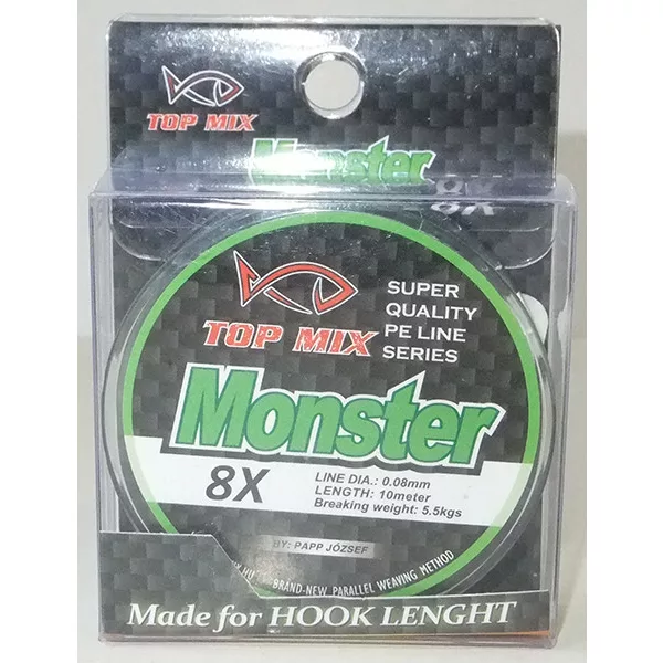 Top Mix X8 Monster 0,08mm 10m Pletena Predvrvica