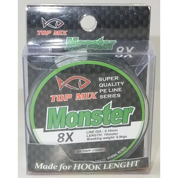 Top Mix X8 Monster 0,10mm 10m Pletena Predvrvica