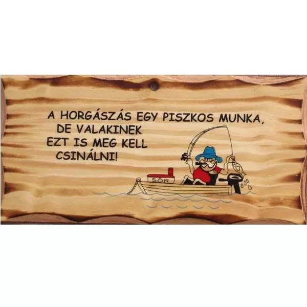 Lesena plošča Ribolov Umazan