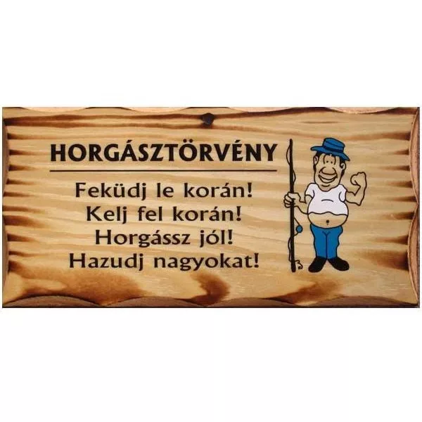 Lesena tabla Ribolovni zakon