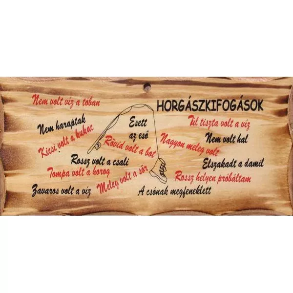 Lesena plošča Ribiški izgovori