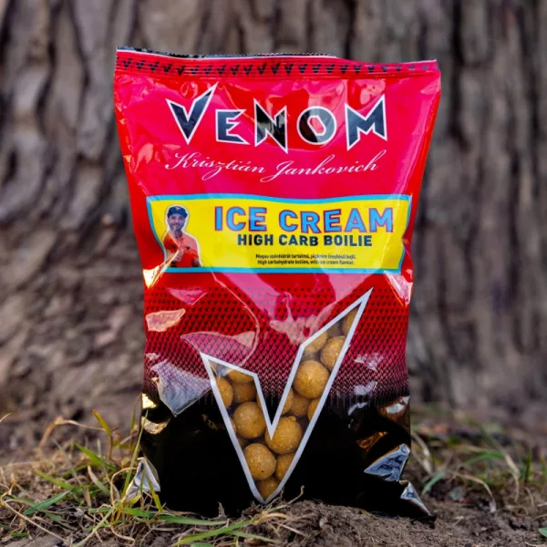 Feedermánia Venom High Carb Boilie 24mm Ice Cream Krmna bojla 800gr