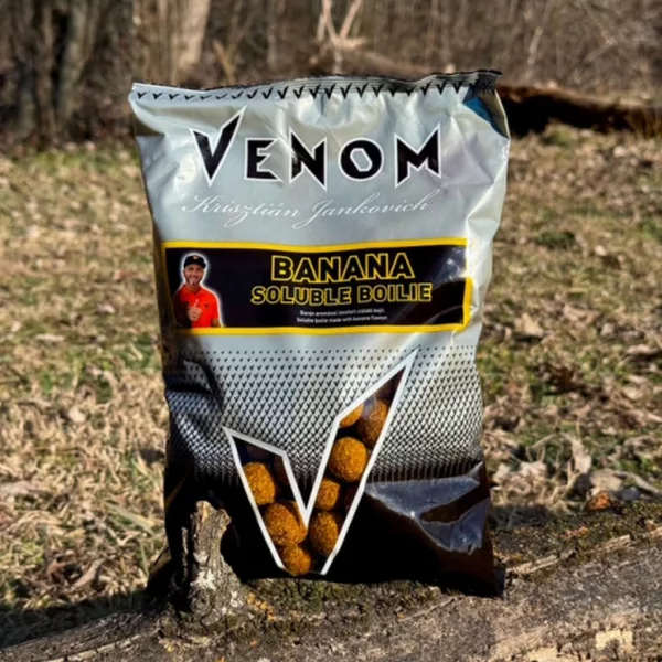 Venom Soluble Boilie 20mm Banana Topljiva bojla 900gr