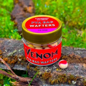 Venom PVA Vrečke Wafterji Jagodni sladoled 10mm Wafter 50gr