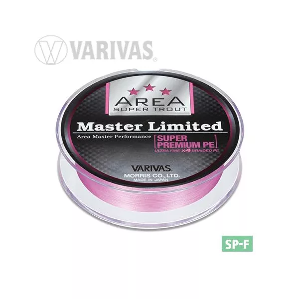 Varivas Trout Area Master Limited PE 75m #0,2 6,5lb Tournament Pink Pletena Glavna Vrvica
