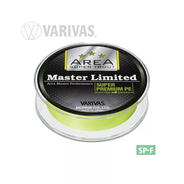 Varivas Trout Area Master Limited PE 75m #0,175 5,5lb Yellow Fluo Pletena glavna vrvica