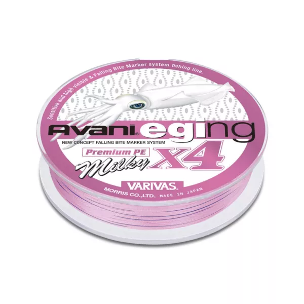 Varivas Avani Eging Premium PE X4 150m #0,8 15lb Milky Pink Pletena Glavna Vrvica