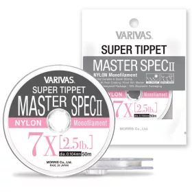   Varivas Super Tippet Master Spec ll Nylon 3X 50m 0,205mm 7,6lb Predvezica za Muharjenje