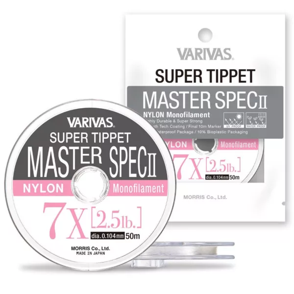 Varivas Super Tippet Master Spec ll Nylon 7,5X 50m 0,098mm 2,0lb Vrvica za muharjenje