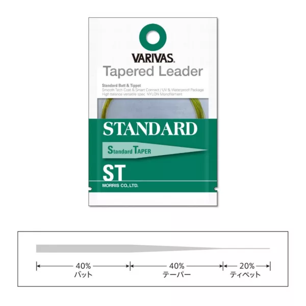 Varivas Tanek Predvez Tapered Leader Standard ST 2X 3,66m 0,235-0,56mm Predvez za Muharjenje