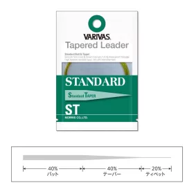   Varivas Konusna Predvrvica Tapered Leader Standard ST 3X 3,66m 0,205-0,51mm Mušičarska Predvrvica