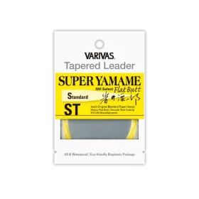   Varivas Stožčasta predvezna vrvica Tapered Leader Super Yamame Flat Butt ST 4,57m 0,165m 4X Flash Yellow Predvezna vrvica za muharjenje