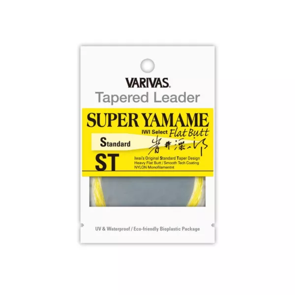 Varivas Stožčasta predvezna vrvica Tapered Leader Super Yamame Flat Butt ST 4,57m 0,165m 4X Flash Yellow Predvezna vrvica za muharjenje