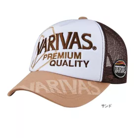 Varivas Breathable Mesh Cap Sandy Brown Baseball Kapa