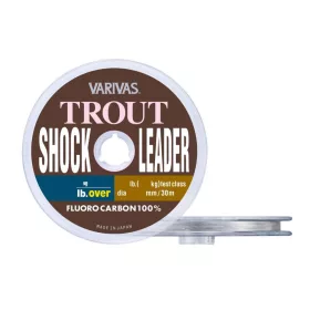   Varivas Trout ShockLeader Fluorocarbon 30m 0,165mm 4lb Fluorokarbonska Predvrvica