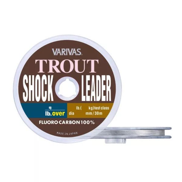 Varivas Trout ShockLeader Fluorocarbon 30m 0,260mm 10lb Fluorokarbonska Predvrvica