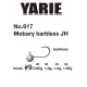 Yarie 617 Mebary Barbless 9 0,5gr Jig Glava 5db