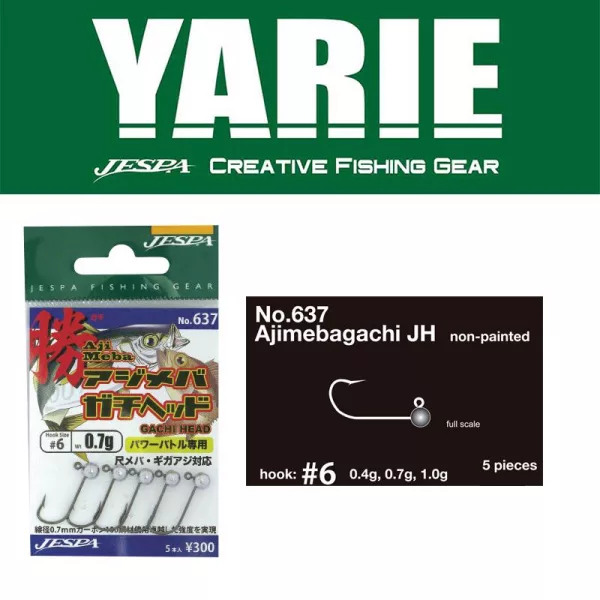 Yarie 637 Ajimeba Gachi 6 1,0gr Jig Glava 5 kos