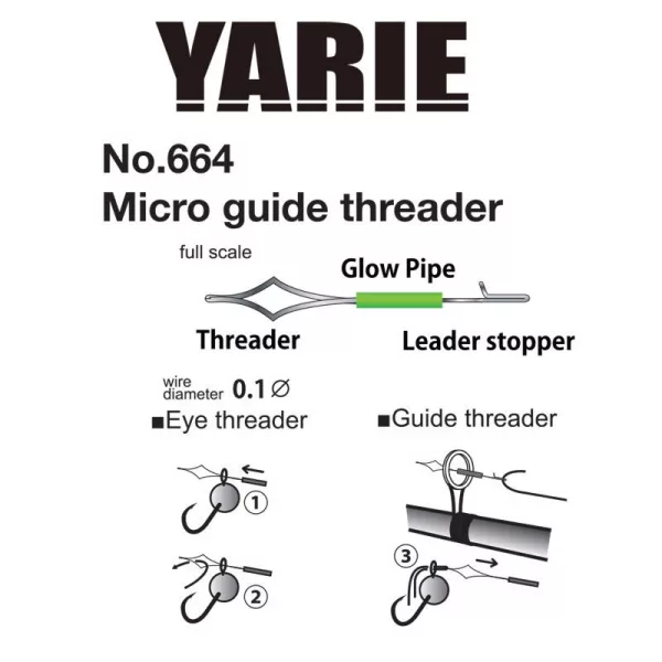 Yarie Micro Guide Threader Iglice za navijanje 2 kos