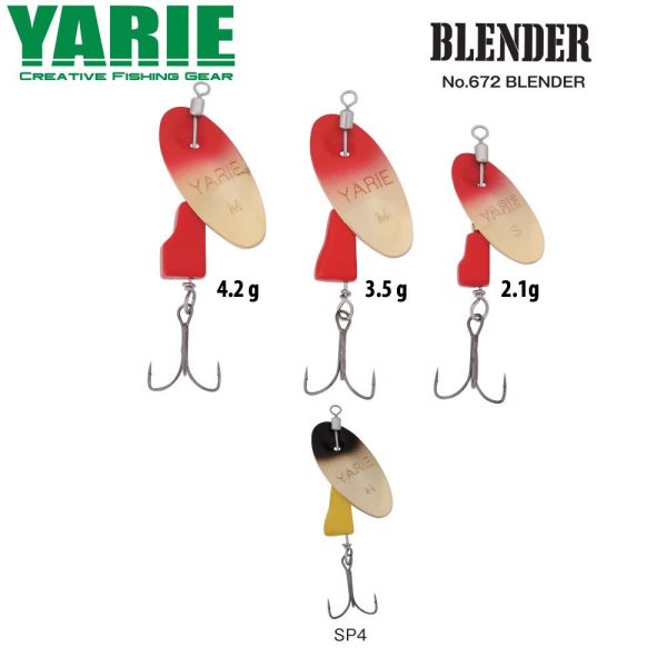 Yarie 672 Blender 4,2gr SP4 Black/Yellow Žlica