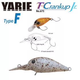   Yarie T-Crankup Jr 675 Type F 2,8cm 1,8gr C22 Tana Color Vobler
