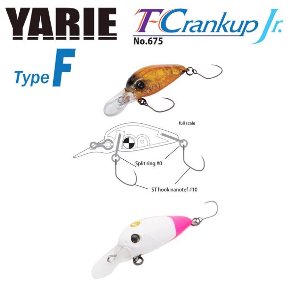 Yarie 675 T-Crankup Jr Type F 2,8cm 1,8gr C25 Siro Pino Wobbler