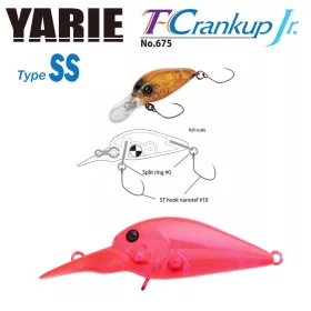   Yarie T-Crankup Jr 675 Type SS 2,8cm 2,1gr C18 Clear Pink Wobbler