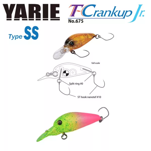 Yarie 675 T-Crankup Jr Type SS 2,8cm 2,1gr C34 Go Go Chart Vobler