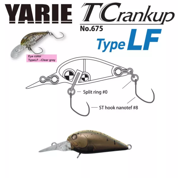 Yarie T-Crankup 675 Tip LF 3,5cm 2,6gr C28 CA Uny Vobler