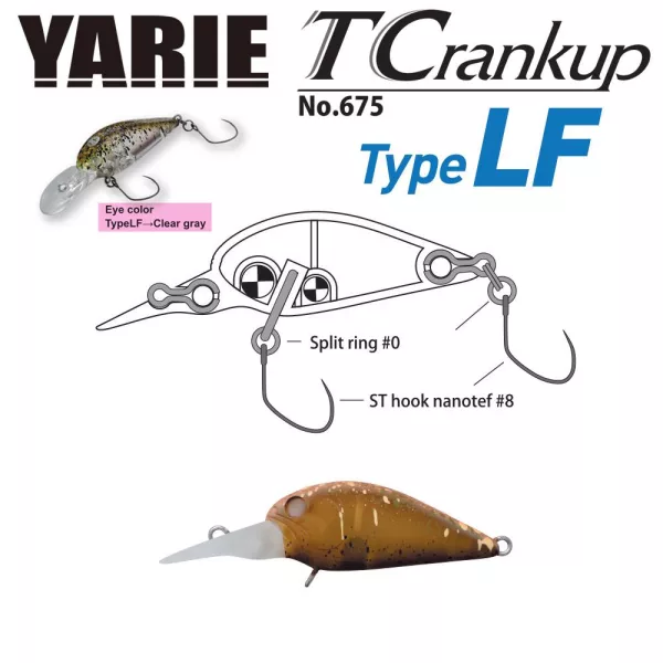 Yarie T-Crankup 675 Tip LF 3,5cm 2,6gr C5 Mastupelle Vobler
