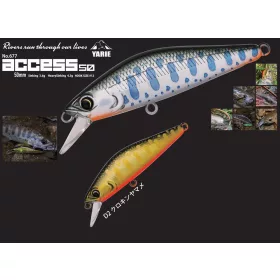 Yarie 677 Access HS 50mm 4,3gr D2 Black Gold Yamame Wobbler