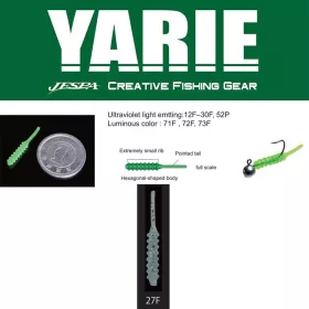 Yarie Amibaits 691 2,3cm 27F Ag Blue Gumijasta Vaba 14 kosov