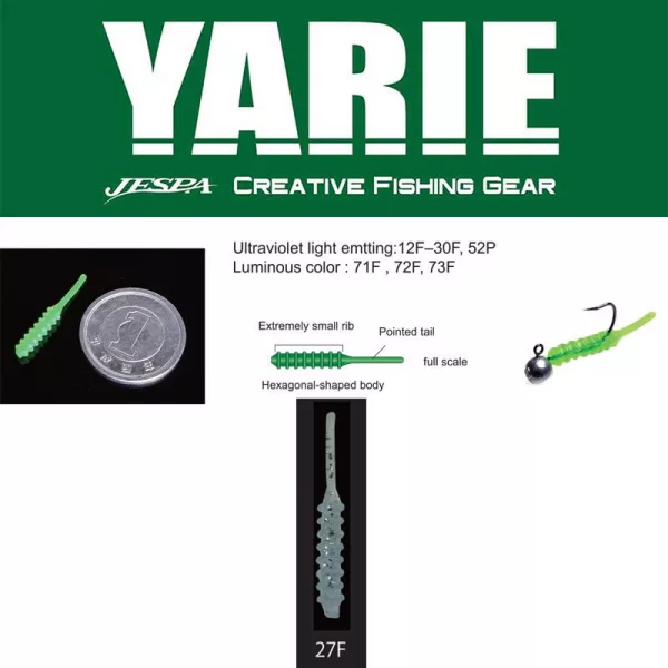 Yarie Amibaits 691 2,3cm 27F Ag Blue Gumijasta Vaba 14 kosov