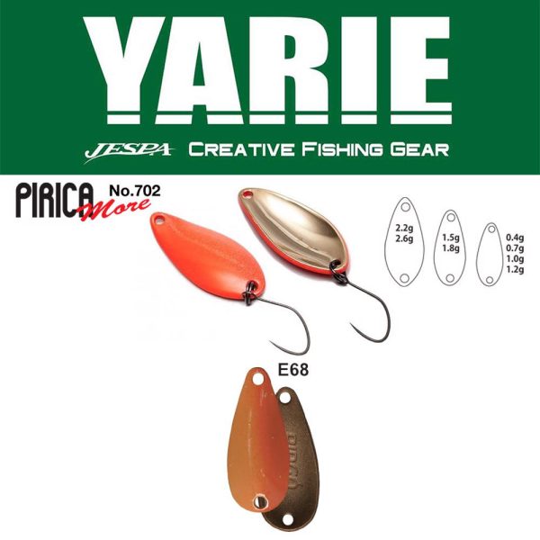 Yarie 702 Pirica More 2,2gr E68 Caramel Gold žlica vobler