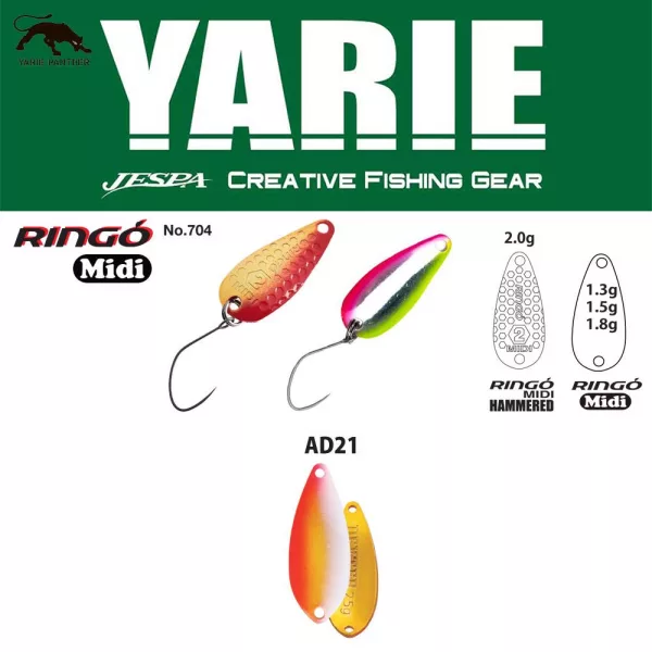 Yarie 704 Ringo Midi 1,8gr AD21 Uzakin Žlica Vaba