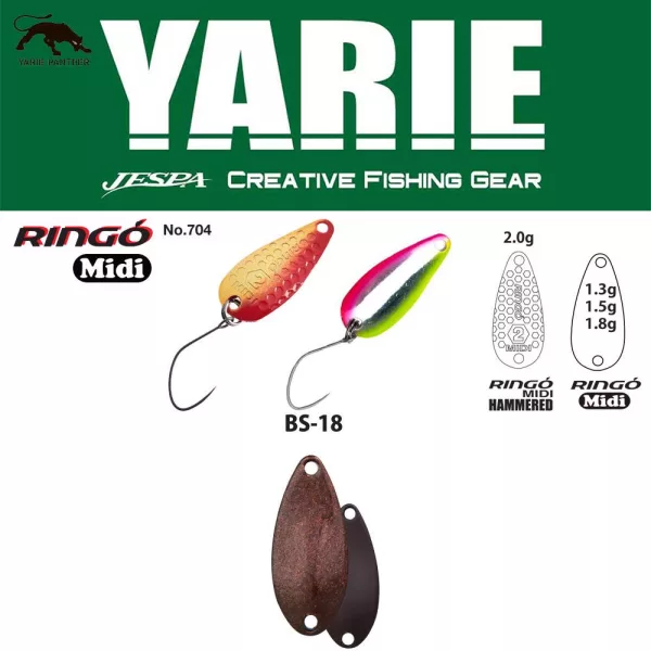 Yarie 704 Ringo Midi 1,8gr BS-18 Gradation R Dark Brown Žlica Vaba