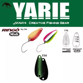 Yarie 704 Ringo Midi 1,8gr E66 Fits Green Žlica Vaba
