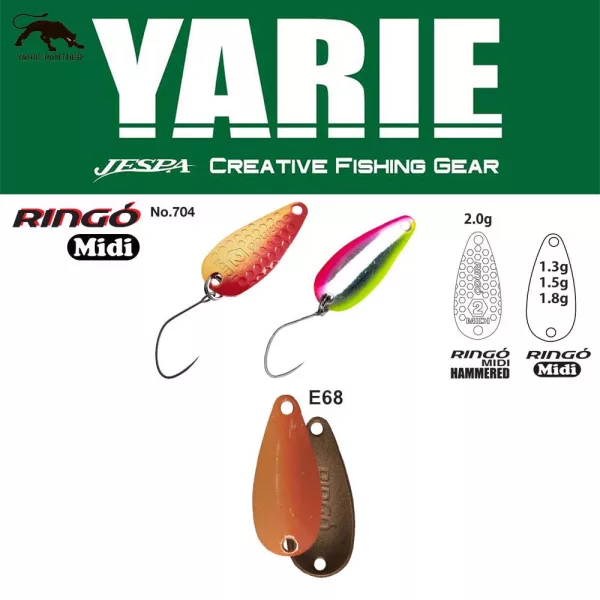 Yarie 704 Ringo Midi 1,8gr E68 Caramel Gold Žlica vaba
